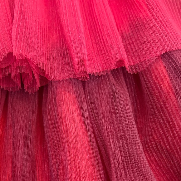 H&M Red and Burgundy Layered Tulle Dress - Picture 3 of 4